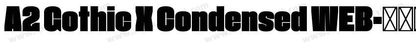 A2 Gothic X Condensed WEB字体转换